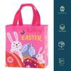 4 шт. пасхальная сумочка с портативной ручкой, красочное яйцо, кролик, нетканая ткань, сумка-тоут для покупок, подарочная сумка, подарок на фестиваль счастливой Пасхи