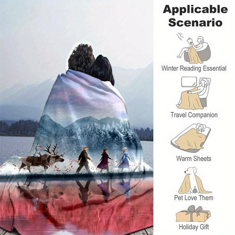 1pc. Winter Wonderland Outdoor Blanket, Perfect for Home, Office, or Gift, Cozy and Versatile for All Seasons