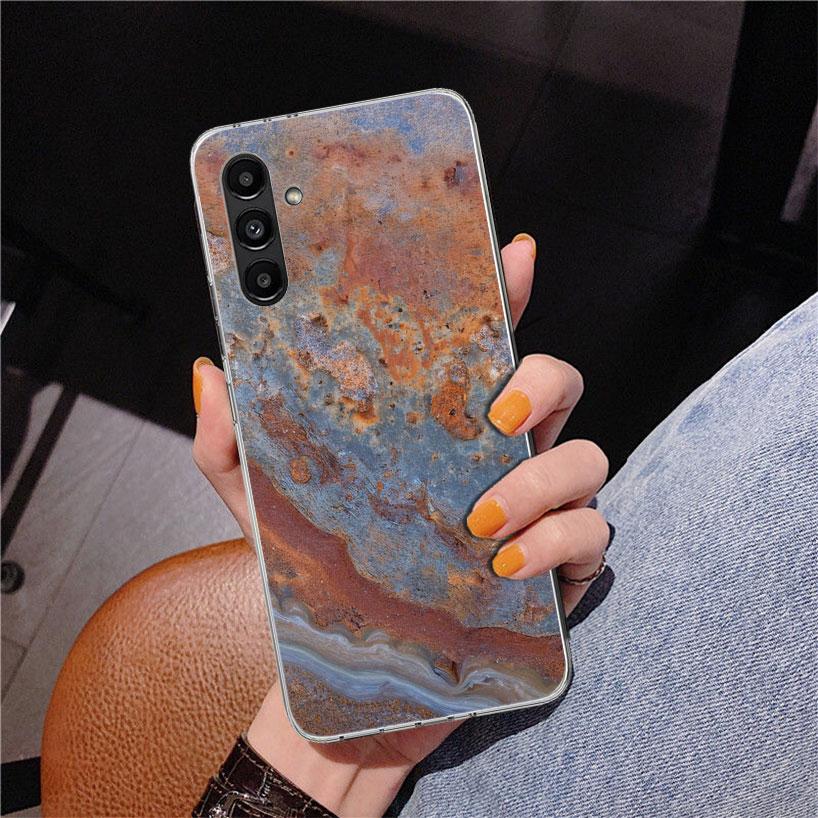 Винтажный индустриальный стиль Ржавый узор Чехол для телефона Для Samsung Galaxy A17 A16 A15 A14 A13 A57 A56 A55 A54 A53 A37 A36 A35 A34 A33