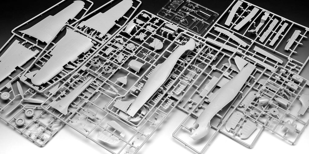 Revell Масштаб Королевские ВВС Hawker Hurricane Пластиковый Набор Модели 04968 1/32 Mk.IIB (Формованный цвет)