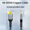 Кабель HDMI 8K 2.1, 48 Гбит/с, HDMI 2.1, высокоскоростной плетеный шнур HDMI-4K, 120 Гц, 8K, 60 Гц, DTS:X, HDCP 2.2 и 2.3, совместимость с HDR 10