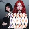 6 шт./комплект Наклейки-татуировки для макияжа на лицо с различными узорами Атмосферные наклейки для праздничного украшения