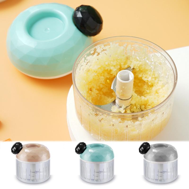 Pull String Food Chopper with 3‑Blade Multifunctional Garlic Ginger Mincer Household Baby Food Processor Kitchen Gadget1