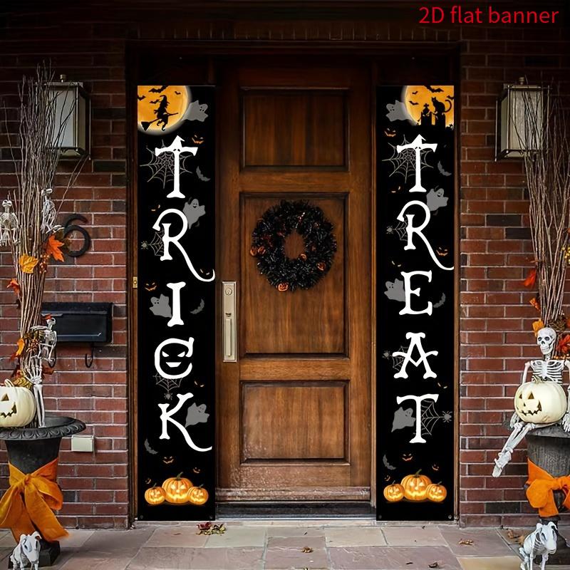 2pcs Halloween & Chinese New Year Photo Booth Indoor/Outdoor Door Couplet
