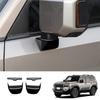 Наклейка-молдинг на основание зеркала заднего вида автомобиля Аксессуары для декора экстерьера автомобиля Для Toyota Prado LC250 2024 Глянцевый черный