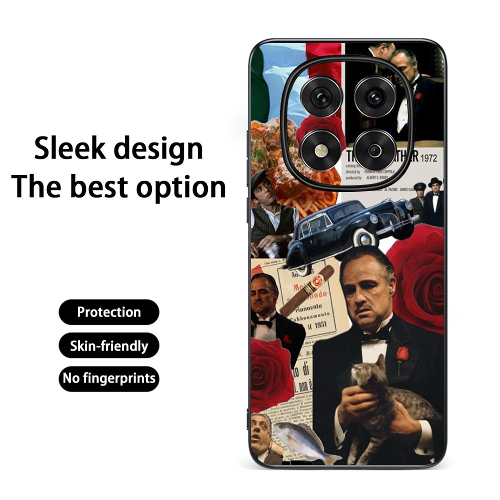 Крестный отец Классические кинопостеры Чехол для телефона Для Redmi Note 14 13 12 11 Pro Plus S 5G 14C A3 Мягкий черный чехол для телефона