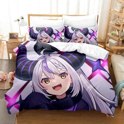 3D-принт аниме Kawaii Girl La+Darknesss Комплект постельного белья Single Twin Full Queen King Size Комплект постельного белья Adult Kid Bedroom Набор пододеяльников