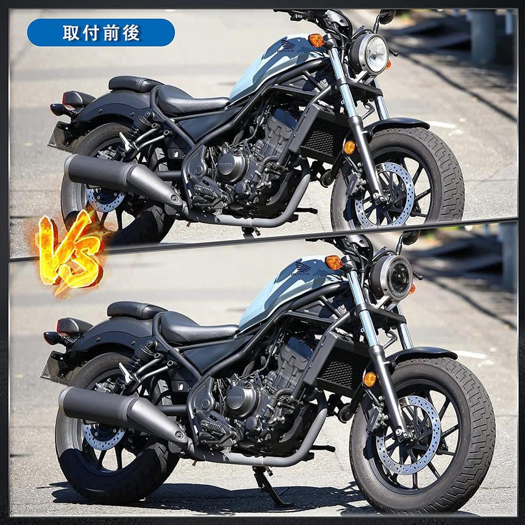 Фара MOVOTOR Rebel 250 с кольцом Squid Ring Hi/Lo Beam Bike LED черная для Honda Rebel 500 250 2017-2019 1 шт.