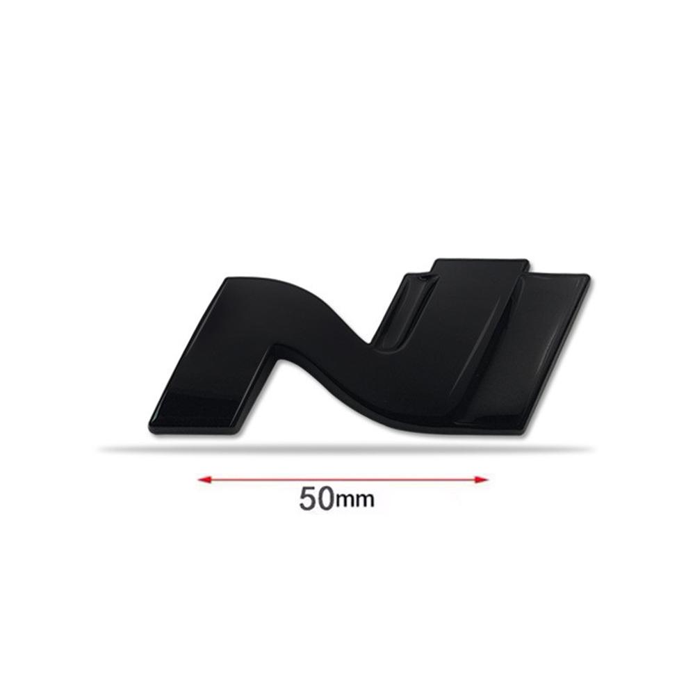 CMQW3 Car 3D Metal Sticker For Hyundai Avante Elantra N Sonata N Line Veloster KONA i30 Fastback Trunk Badge Fender Trim Logo Decorate