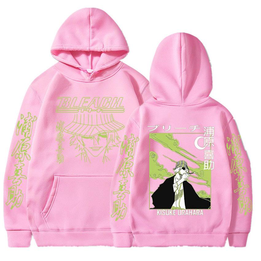 Толстовка с капюшоном в стиле японского аниме Bleach Urahara Kisuke, забавная толстовка Kurosaki Ichigo, мужские повседневные толстовки большого размера, уличная одежда Harajuku