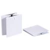 Amazon Basics Foldable Fabric Storage Cubes, White, 27x27x28cm, Set of 6