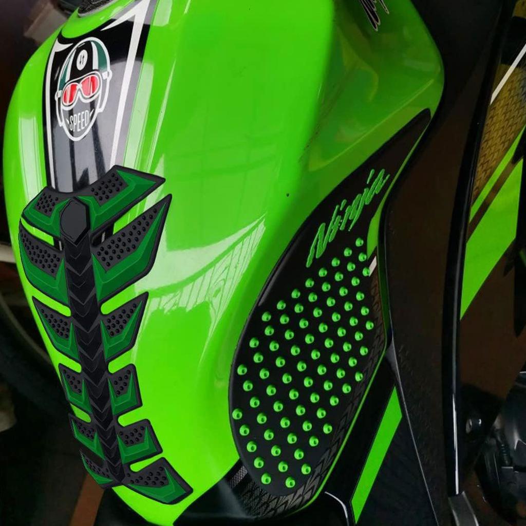 3D резиновая накладка на топливный бак для бензина и масла, защитная крышка, универсальная наклейка на бак мотоцикла, рыбья кость