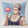 Anime Record of Ragnarok Cushion Cover Short Plush Cushion Cover Double Sided Print Washable Sofa Pillowcase Home Decor Gift
