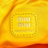 Excellent MIUMIU Duchess Drawstring Pouch, Satin Silk Mini Bag 5NG010 Used
