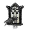 Halloween Crow Night Light Gothic Raven Birds On Church Arch Wall Sconce Light for Halloween Bedside Bedroom Living Room Decor