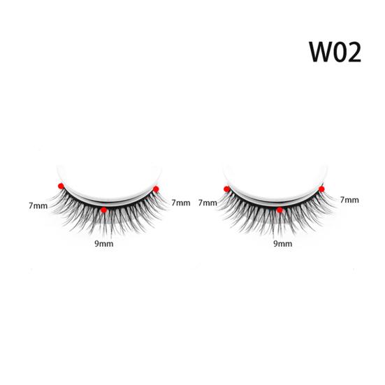 1 пара самоклеящихся накладных ресниц многоразового использования, естественный вид, тонкие, пушистые, синтетические накладные ресницы ручной работы, полоски, женские инструменты для макияжа глаз