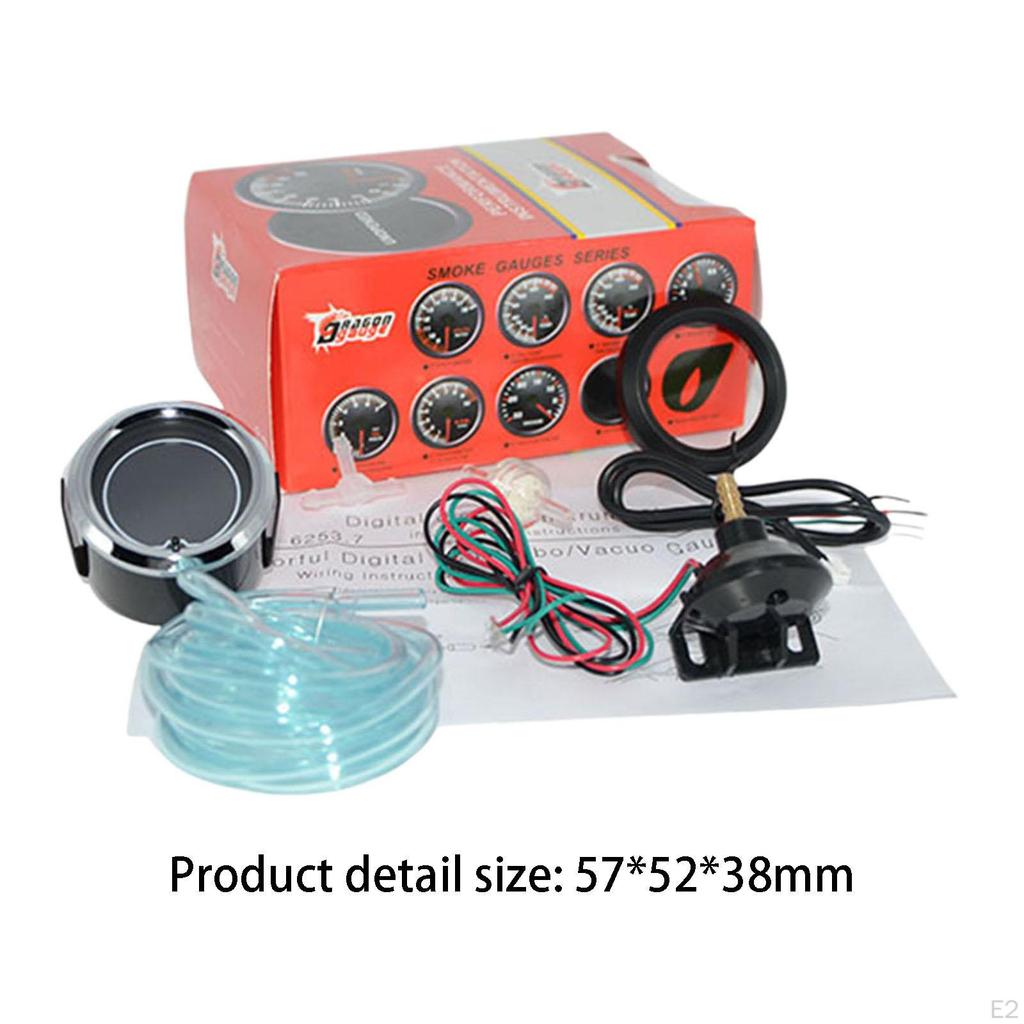 2" 52mm High Performance Premium Boost Gauge for Car Trucks Automotive