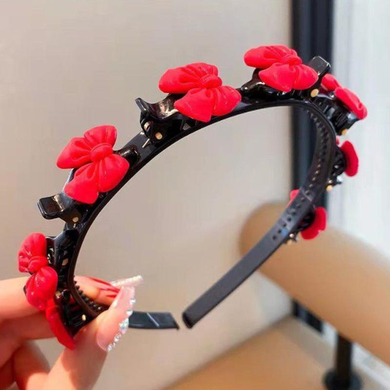 Cartoon Children's Braided Hairband Korean Sweet Headband for Kid Girl Hair Accessories