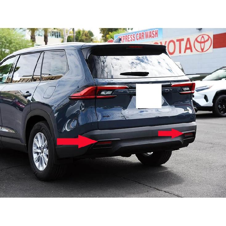 Для Toyota Grand Highlander 2024 2025 2026 ABS Хром Задний Отражатель Противотуманная Фара Лампа Накладка Рамка Стайлинг Декор