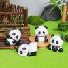 Panda Fu Fu, A Cute Panda Doll, Cartoon Resin Ornaments, Table Decorations, Scenic Area Souvenirs and Peripheral Products