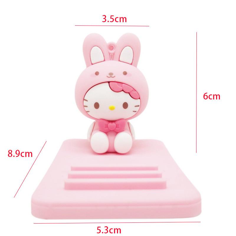 Кросс-бордерный держатель для телефона с мультяшными персонажами Sanrio - Милый настольный и прикроватный кукольный орнамент