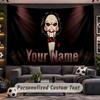 Saw Billy the Puppet Personalized Tapestry Support Custom Name, Wall Art Home Decoration