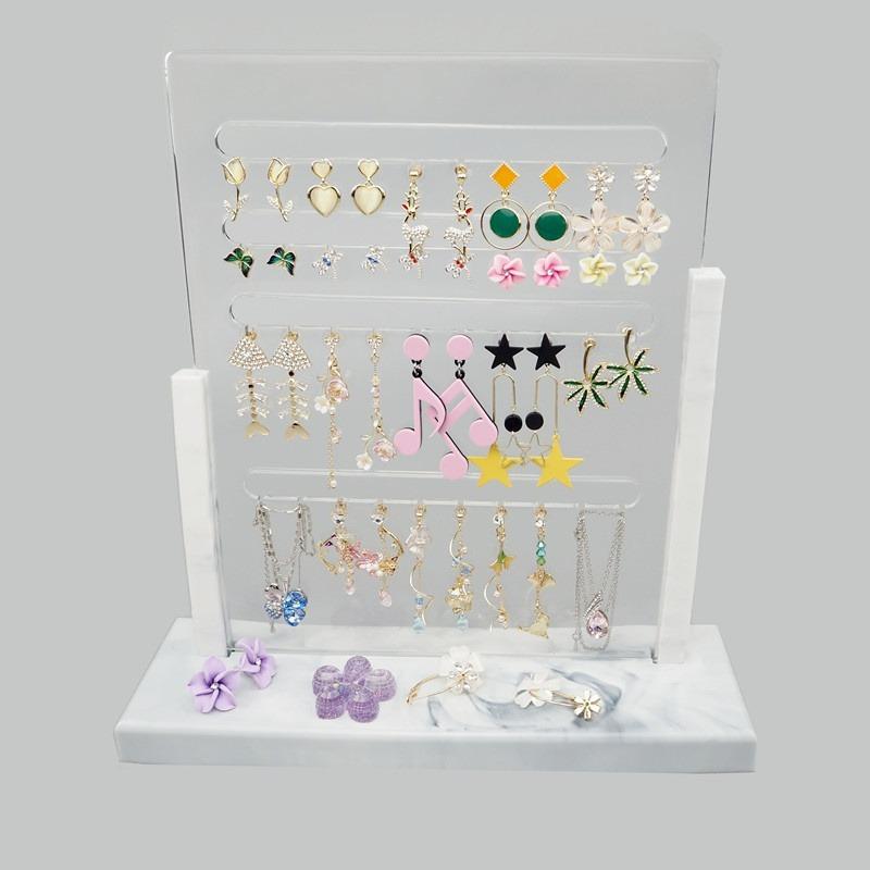 1 Pcs Diy Crystal Epoxy Mold Earrings Shelf Silicone Mold Display Stand Earrings Pendant Jewelry Rack Storage Set