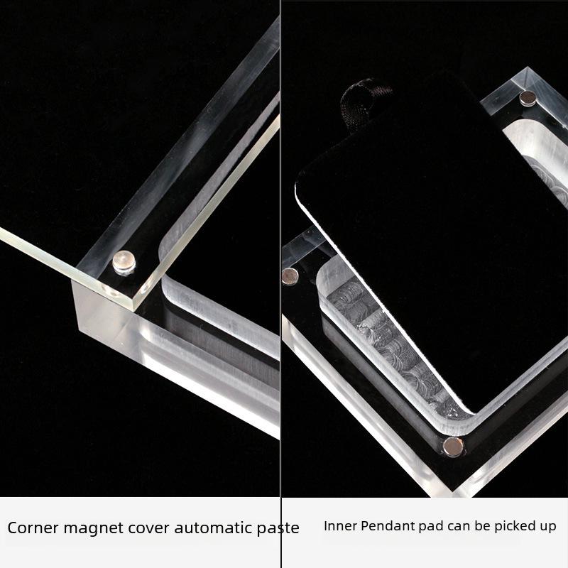 Прозрачная акриловая подставка для ювелирных изделий для ожерелий и кулонов