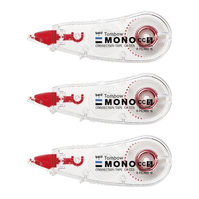 Лента для коррекции карандаша Tombow 5 мм MONO Mono CC клейкая одноразового использования 6 м 3 шт. (Мини-размер/Высокая лента) ККБ-326 (CTCC5×3)