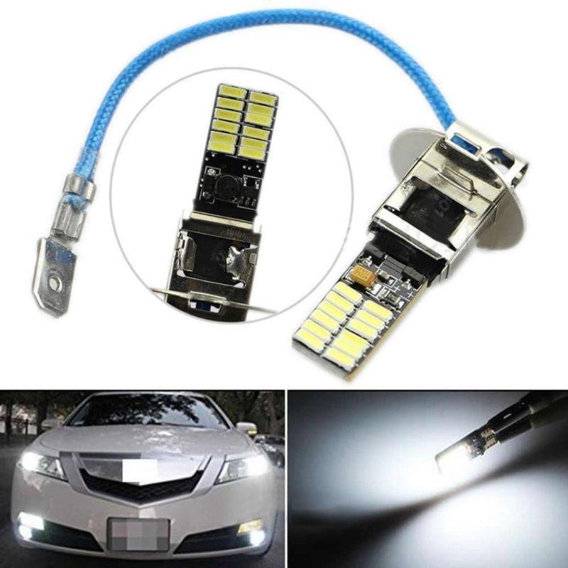 2025 Новые 24-SMD-4014 6500K для HID Ксеноновых Белых Светодиодных Ламп для Противотуманных Фар или Фар Дневного Света