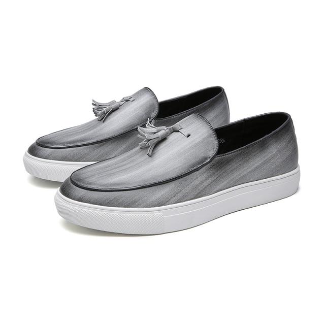 Men 'S Casual Shoes Lazy Casual Leather Men Shoes Trend Shoes Men Fashion Sneakers Loafers Shoes Flats Shoes Big Size Board Shoes