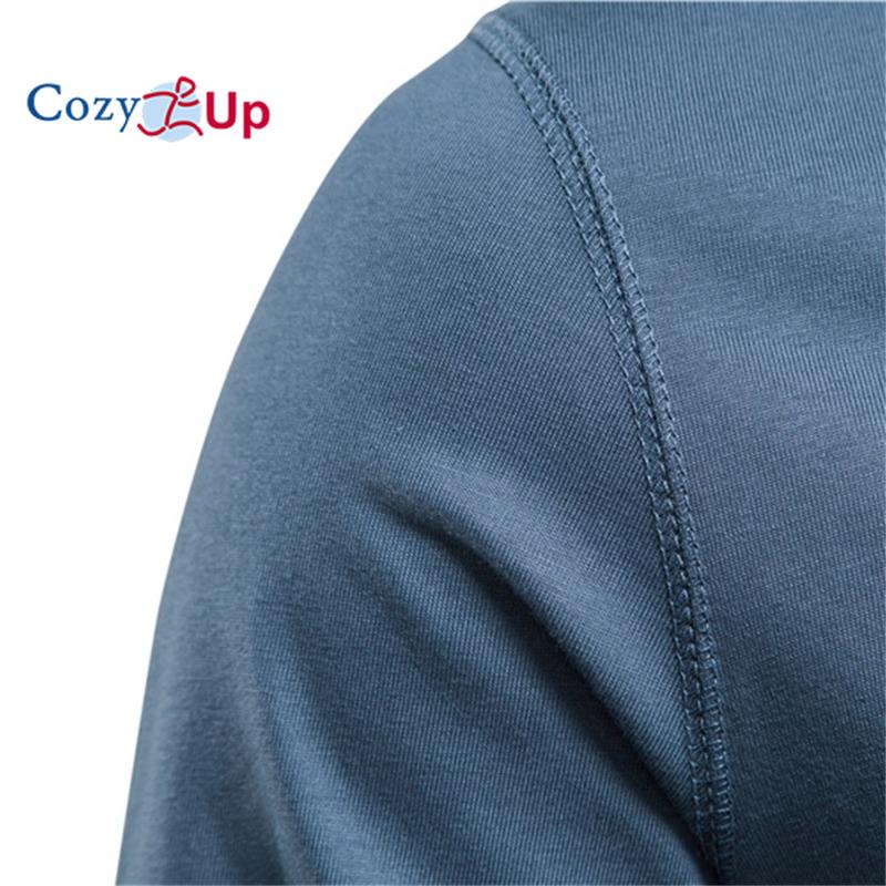 Cozy Up Повседневная футболка Henley с круглым вырезом и длинным рукавом, мужская приталенная спортивная рубашка