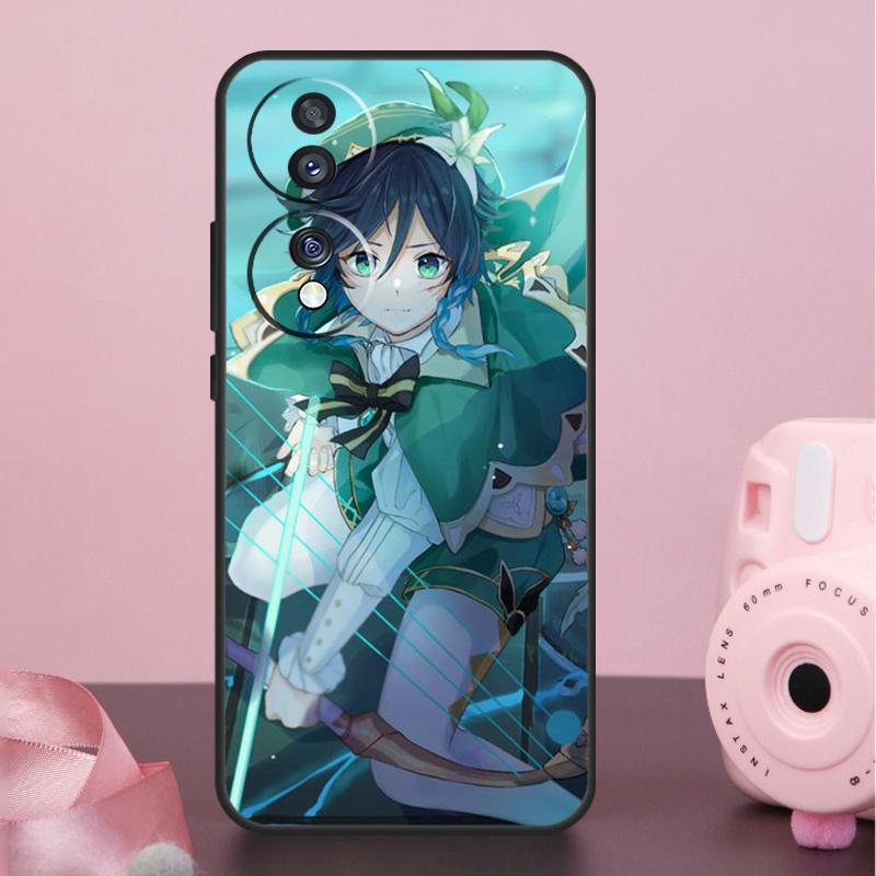 Чехол Genshin Impact Venti для Honor Magic 7 5 6 8 Pro X9a X9b X9c X9d X8b X8c Win RT 50 70 90 200 400 Lite