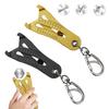 1 Pc/2 Pcs Portable Thread Size Checker Keychain Pendant Metal Bolt And Nut