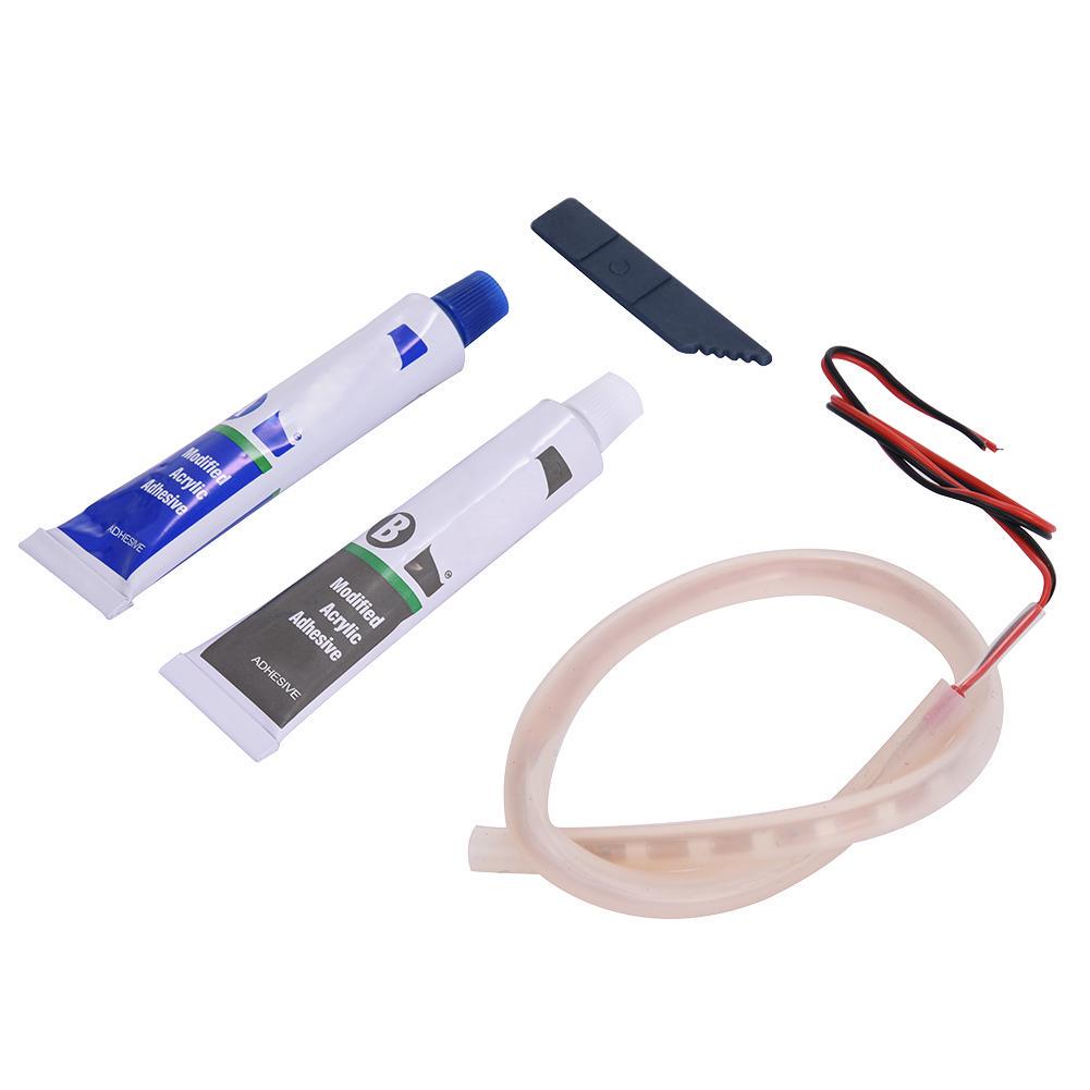 1 комплект, светодиодный светильник для автомобиля, мотоцикла, лампа выхлопной трубы, предупреждающие индикаторы стрельбы, ремонт скутера, факельная лампа