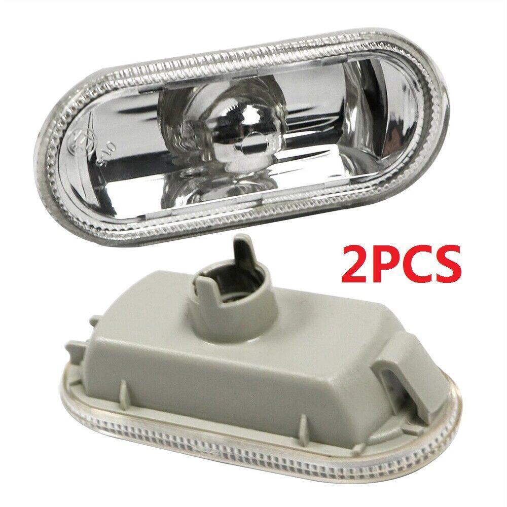 2 шт. для VW Golf MK4 97-03 кристально чистые боковые индикаторы, повторители с лампочкой
