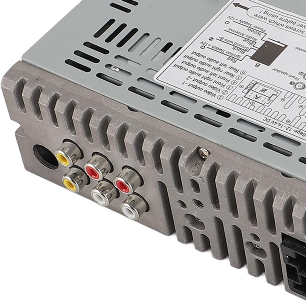 Single Din Car Radio with CD Car Stereo with USB AUX Single Din Car Radio for Trucks Player, CD/DVD Player, Port, Hands-Free Calling, Input,