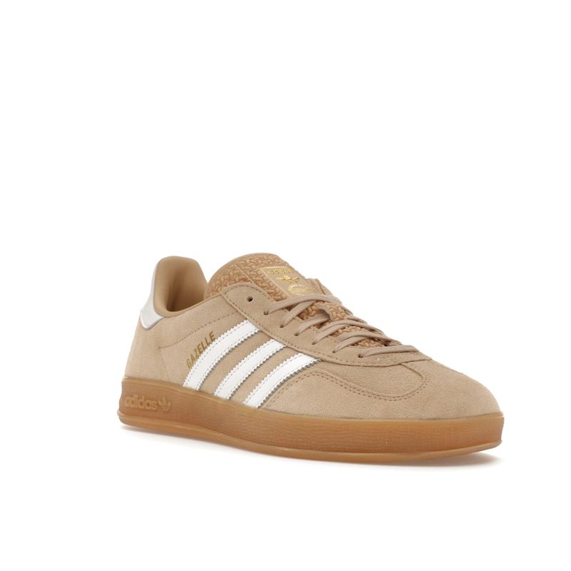 Adidas Gazelle Indoor Magic Beige Женские кроссовки Cream Cloud-White Gum IH5482