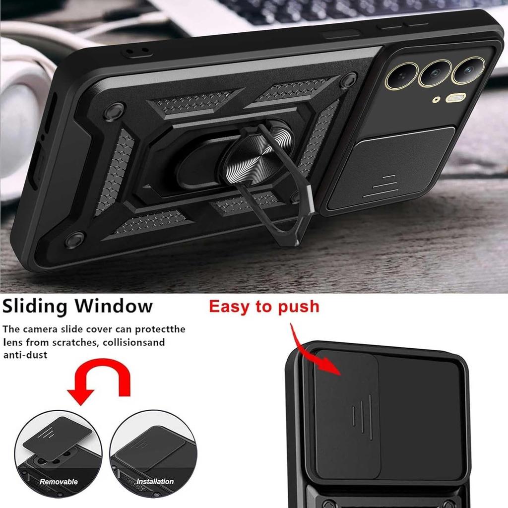 Armor Case For Realme C75 4G Cover Lens Protection With Ring Magnetic Holder Coque Fundas