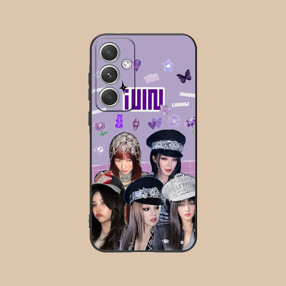 KPOP G-Gidle-S Matte TPU Mobile Phone Case for Samsung Galaxy S26 S25 S24 S23 S22 S21 S20 Note20 Plus FE Ultra Colorful Cover