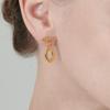 Серьги-гвоздики ELLE Jewelry Urban из 14-каратного золота, массивные, с точкой (Золотая булавка) ELGPEE385