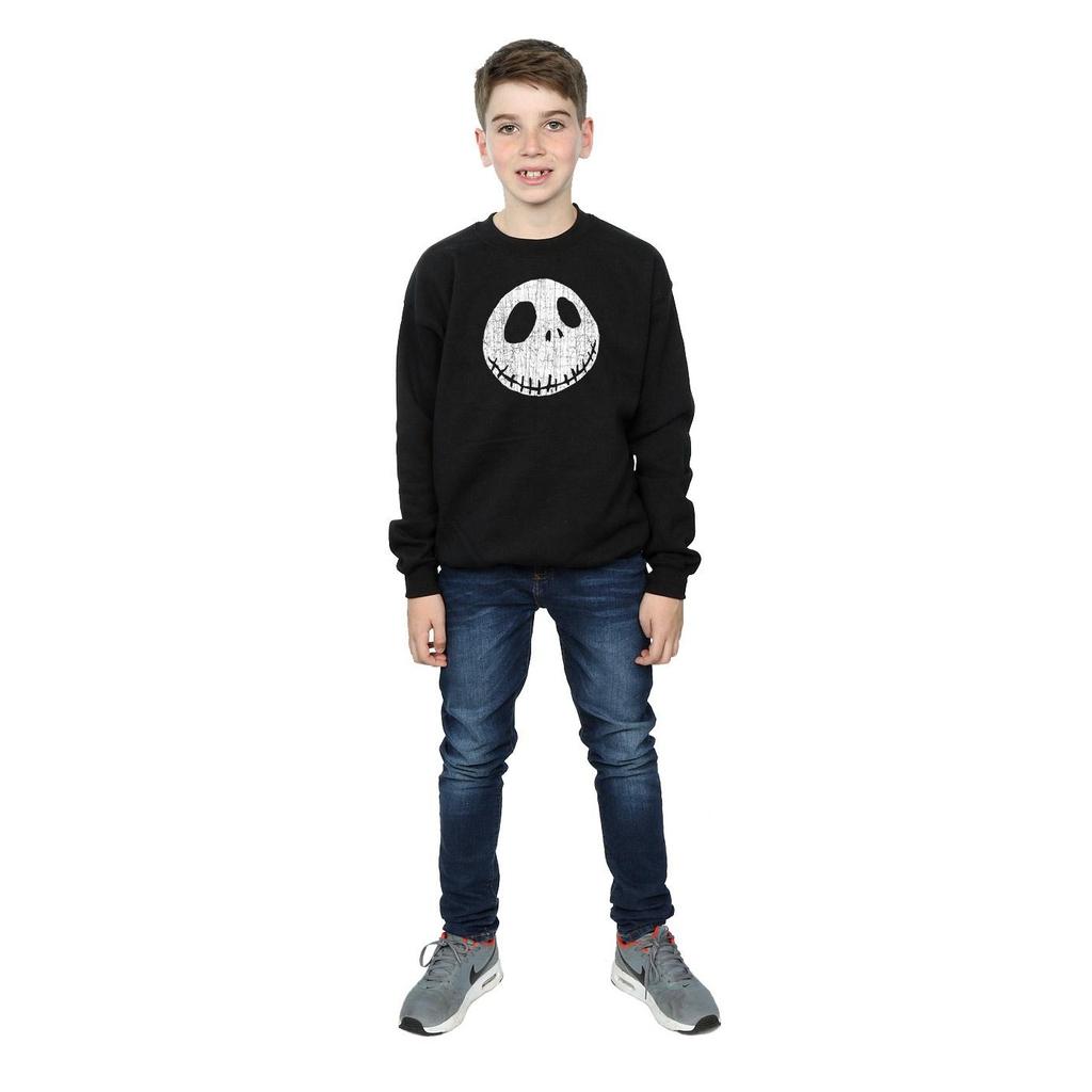 Disney Boys Nightmare Before Christmas Jack Cracked Face Sweatshirt