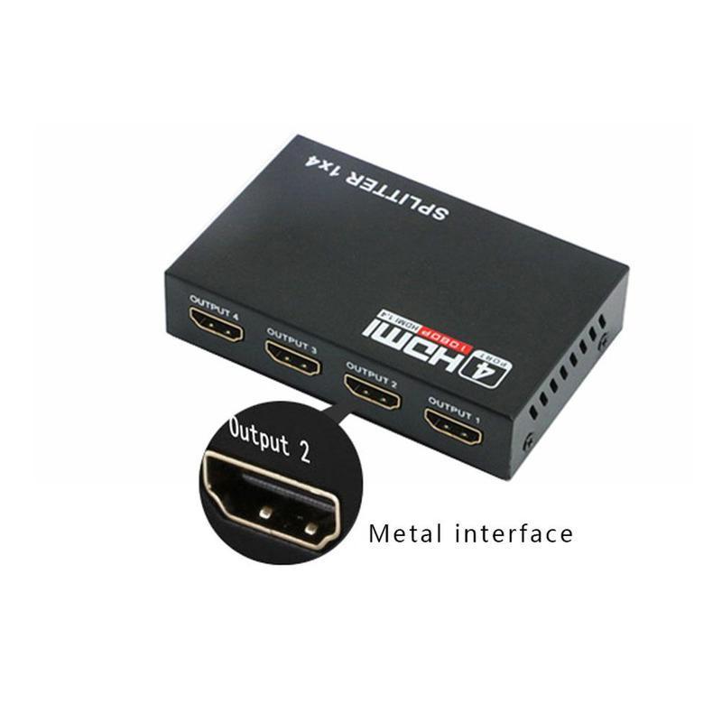 1080p 4K Full HD HDMI-сплиттер-усилитель-повторитель, розетка, распределительная коробка, 1x4 порта RF