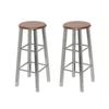 VidaXL Set of 2 Bar Stools, Pub Chair, Bistro Seat, Dining Room Kitchen Living Room Home Interior Furniture, 60562