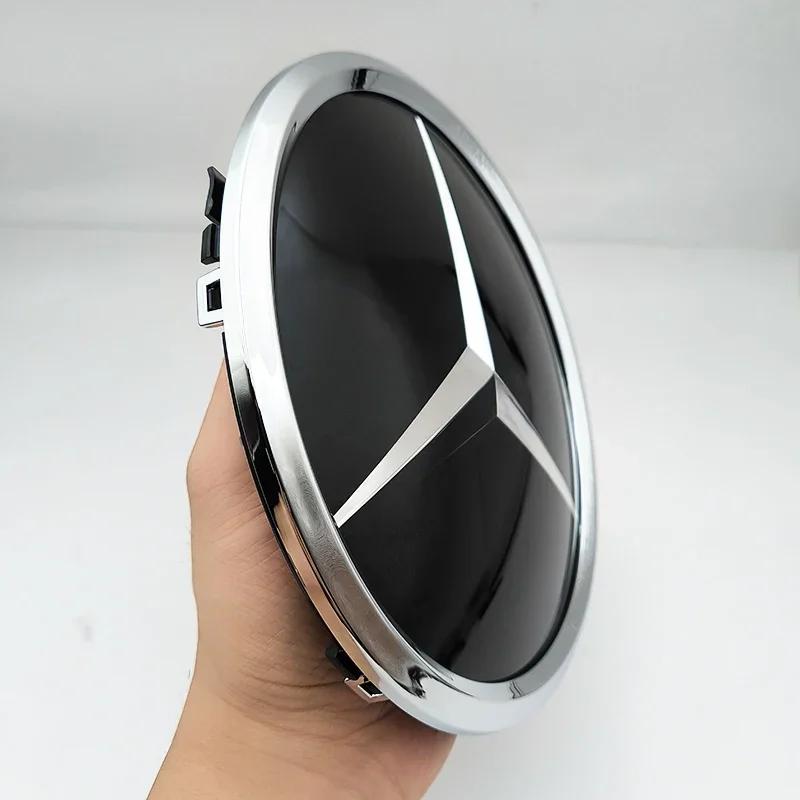 185мм Хром Черный Зеркальный Эмблема Звезда Значок Решетка Радиатора Логотип Передней Решетки Для Mercedes Benz CLA W117 W118 GLA X156 Аксессуары