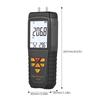 SMART SENSOR AS511B Digital Differential Pressure Gauge  206.8 206.8KPA Manometer Dual Port Air Gas Pressure Tester