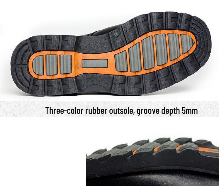 Мужские зимние ботинки Martin из коровьей шерсти: Туфли со стальным носком, противоскользящие, плюс бархат, утолщенный хлопковый материал