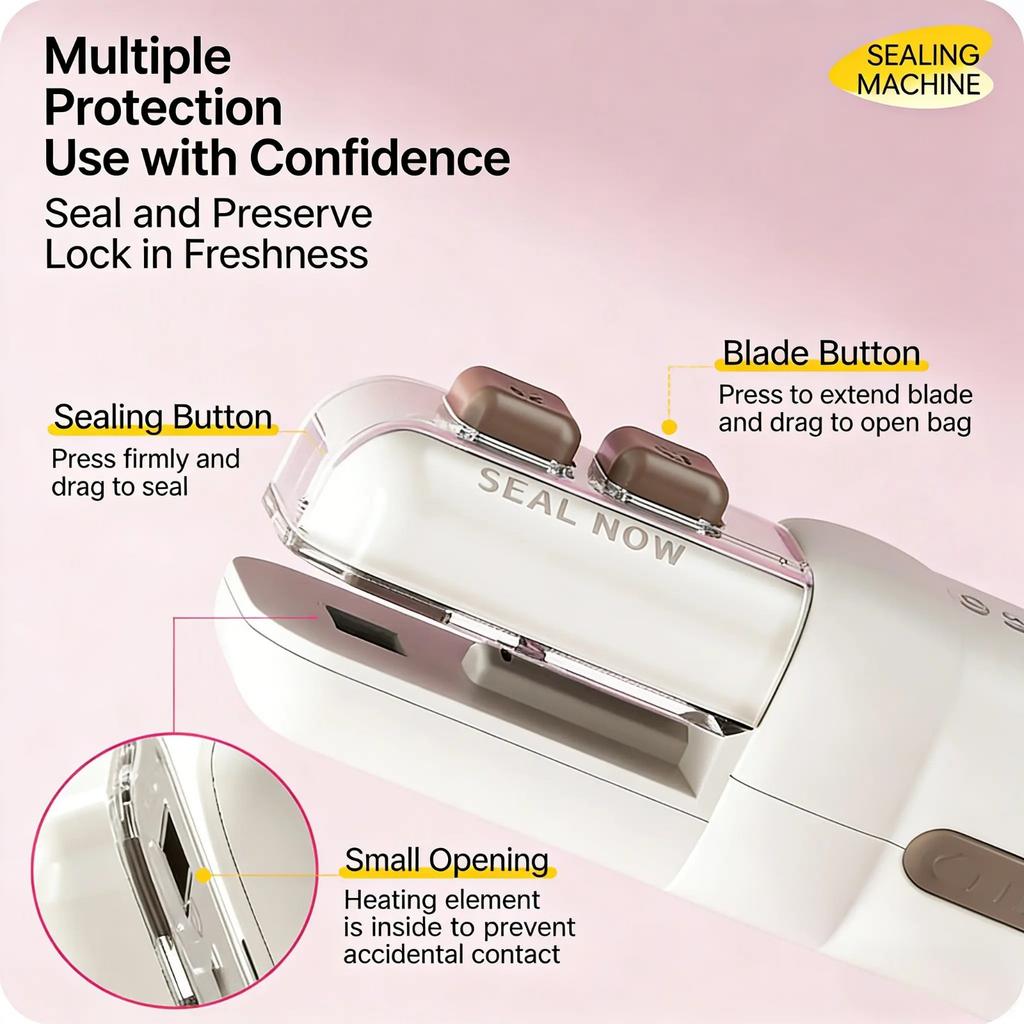 Magnetic Suction Sealing Machine,Multifunctional Sealer, Plastic Bag Sealing Machine