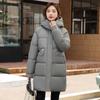 Пуховик женский 2025 новый средней длины модный свободный утолщенный средней длины зимний хлопковый жакет жакет
