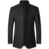 Men Cashmere Blazers Suits Jackets Stand-Up Collar Business Casual Suits Coats Male Slim Fit Blazers Coats